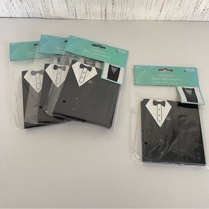 24 Tuxedo Favor Boxes Black White Wedding Bachelor Party Gift Box NEW